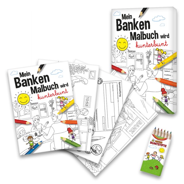 Malbuch Banken-Set