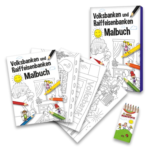 Malbuch VR-Banken-Set